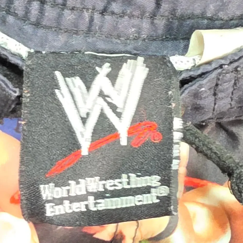 WWE Wresting Swim Shorts Youth Size L 10/12 Oversized Tie Waist Summer Beach